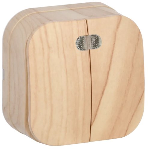 Выключатель с подсветкой накладной IEK Glory ВС20-2-1-ХС 2-кл. сосна картинка